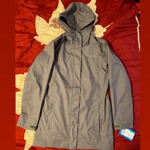 Columbia Womens Pearl Lake Trench Rain Jacket